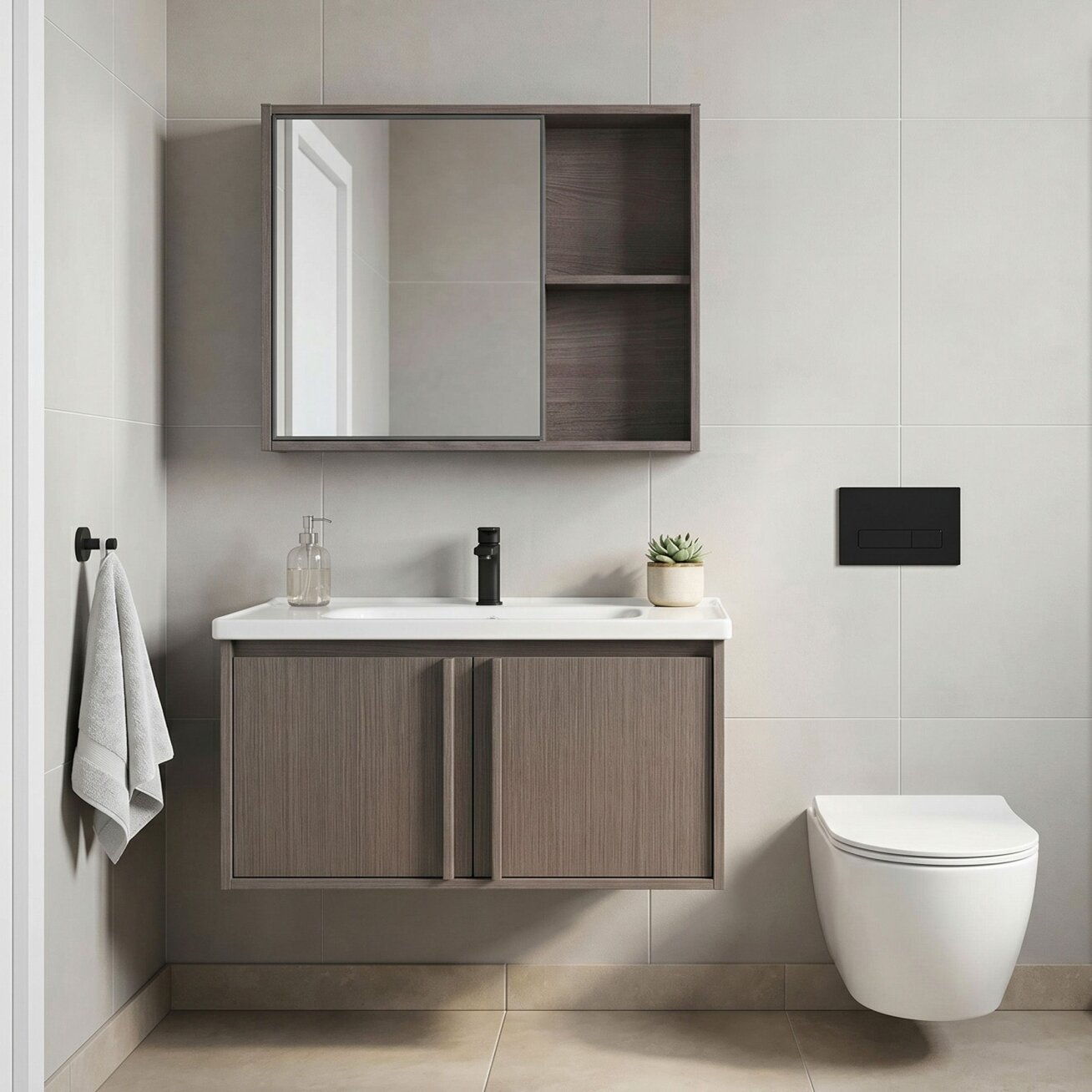 Vonios baldų komplektas su praustuvu Gama T25023 KJM 80CM Vonios baldų komplektas su praustuvu Gama T25023 KJM 80CM