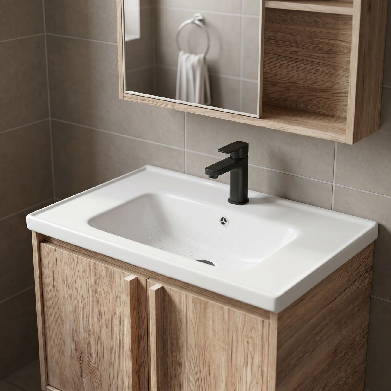 Vonios baldų komplektas su praustuvu Gama T25023 QHM 60CM 6