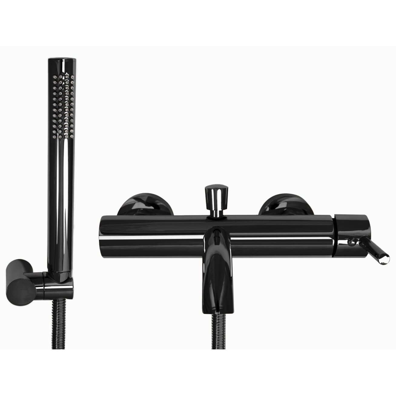 Vonios maišytuvas Lungo Black metallic 1