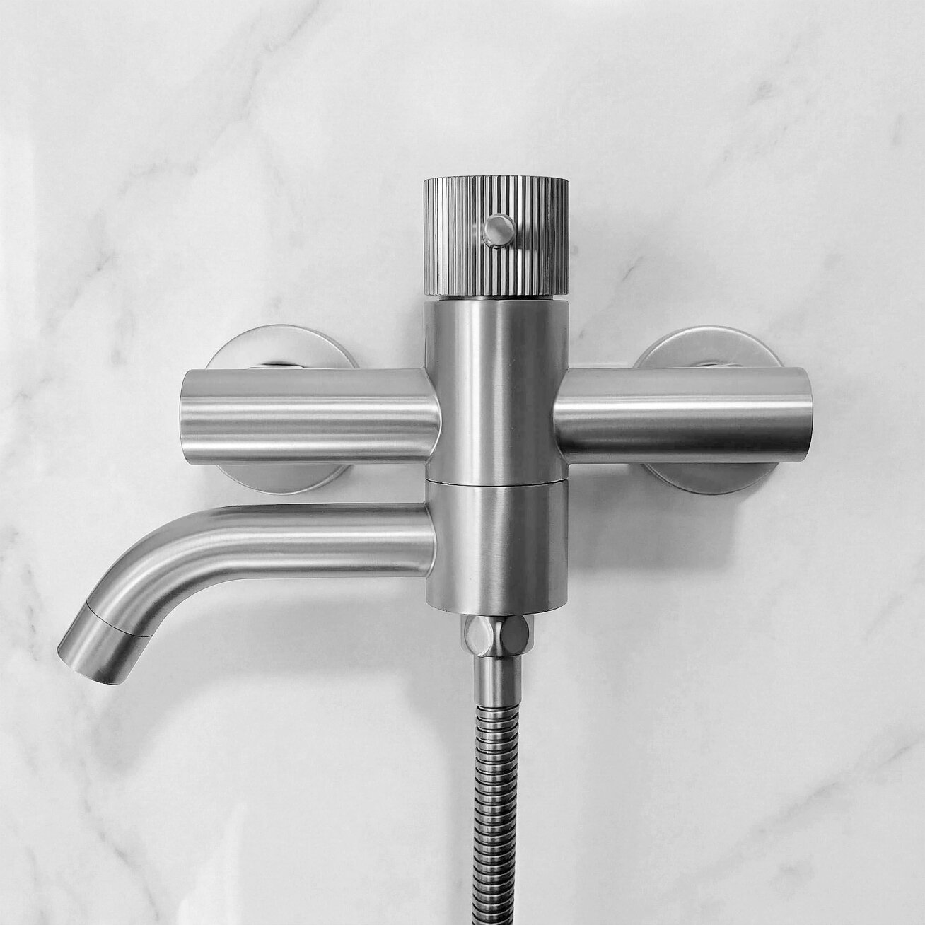 Vonios maišytuvas Lungo Stripe Brush Nickel 2