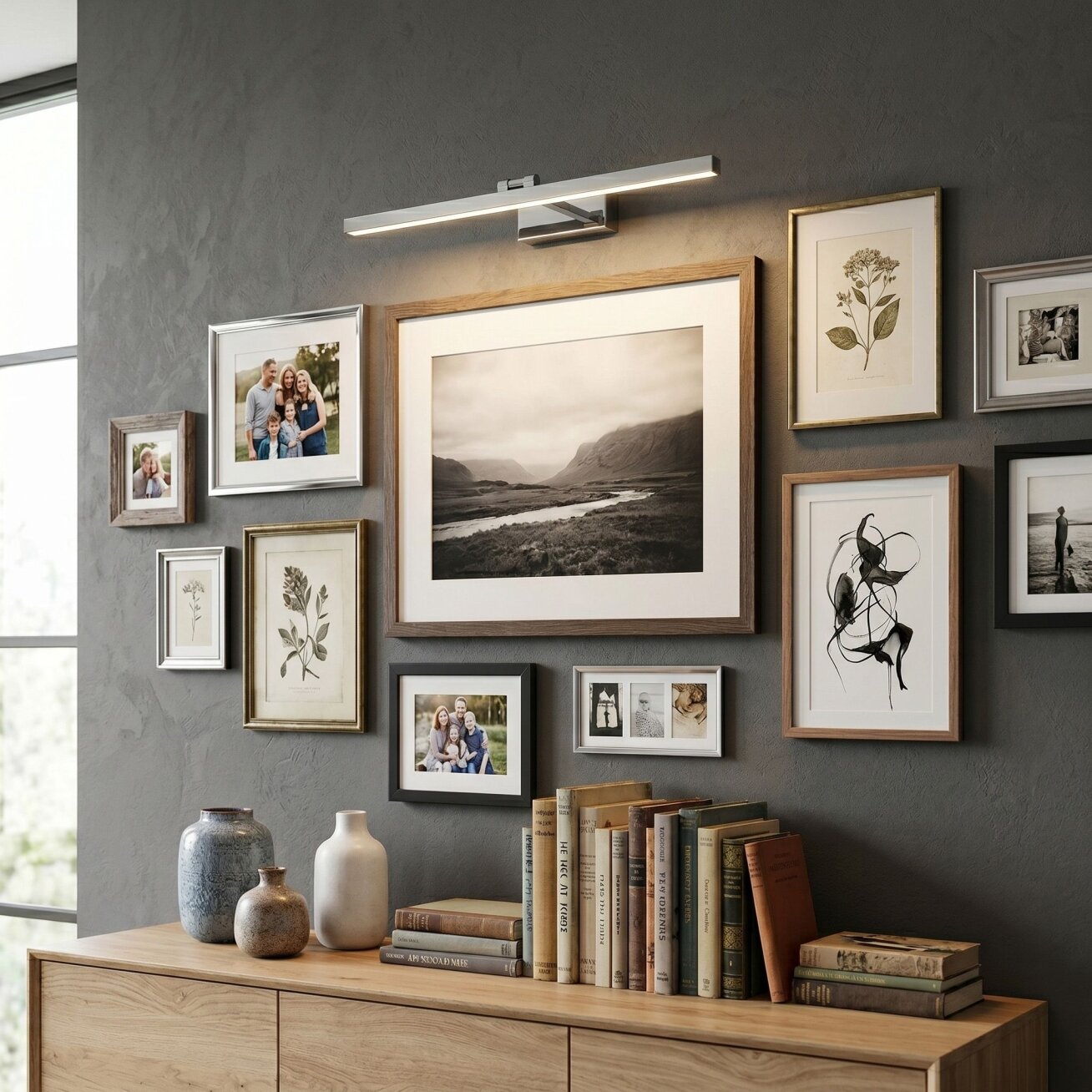 Vonios sieninis LED šviestuvas APP1859-1W 80 cm Chrome 2 Vonios sieninis LED šviestuvas APP1859-1W 80 cm Chrome 2