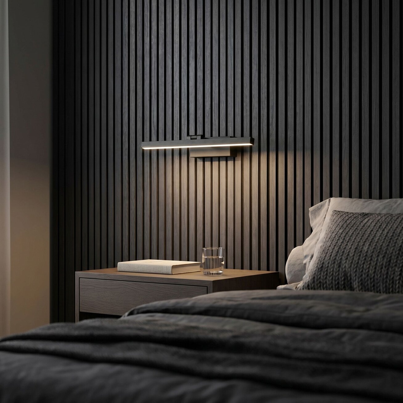 Vonios sieninis LED šviestuvas APP1866-1W 40 cm Black 5 Vonios sieninis LED šviestuvas APP1866-1W 40 cm Black 5