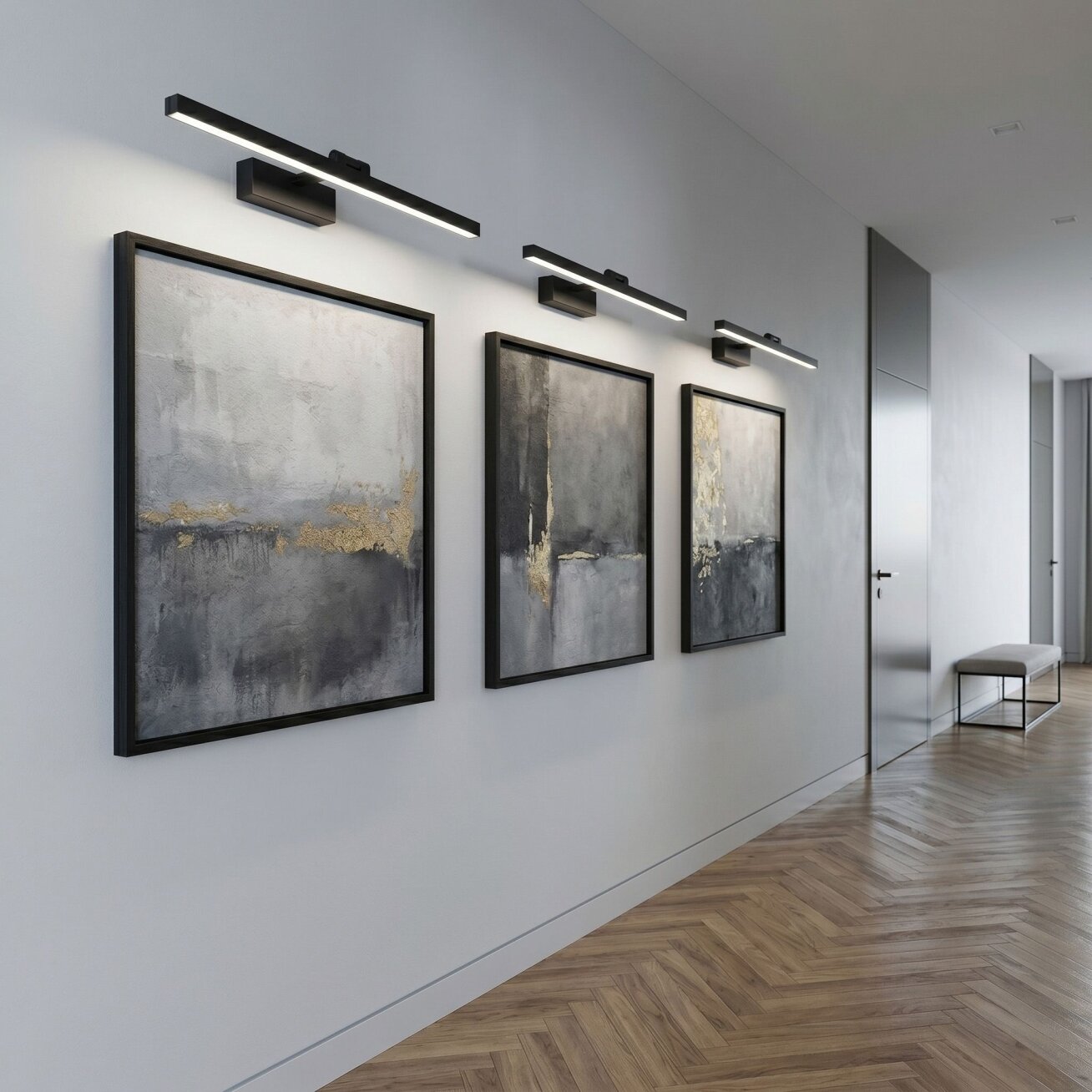 Vonios sieninis LED šviestuvas APP1867-1W 60 cm Black 8 Vonios sieninis LED šviestuvas APP1867-1W 60 cm Black 8