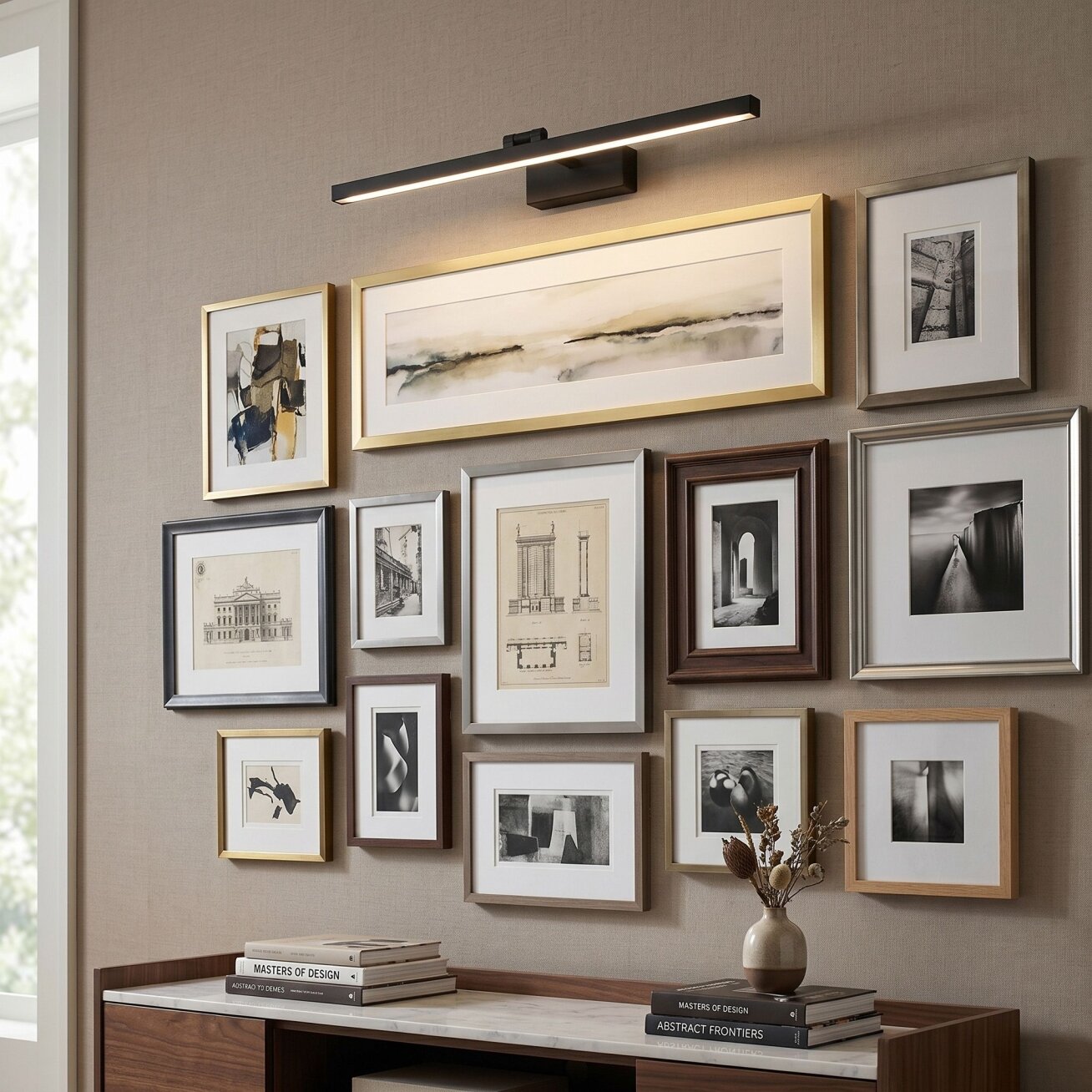 Vonios sieninis LED šviestuvas APP1868-1W 80 cm Black 5