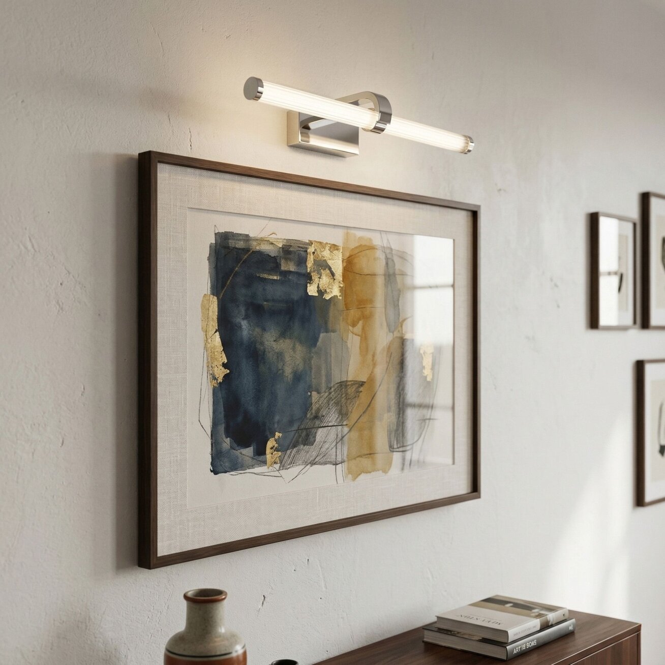 Vonios sieninis LED šviestuvas APP1881-1W 40cm CHROME 1 Vonios sieninis LED šviestuvas APP1881-1W 40cm CHROME 1