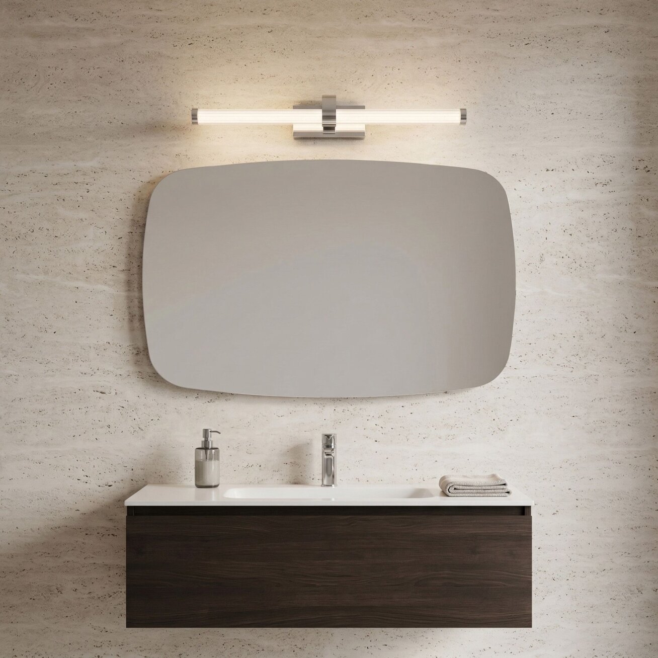 Vonios sieninis LED šviestuvas APP1882-1W 60cm CHROME 6 Vonios sieninis LED šviestuvas APP1882-1W 60cm CHROME 6
