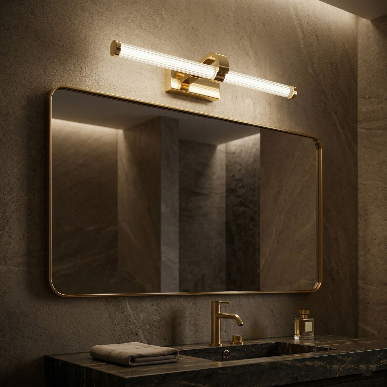 Vonios sieninis LED šviestuvas APP1884-1W 60cm GOLD 5