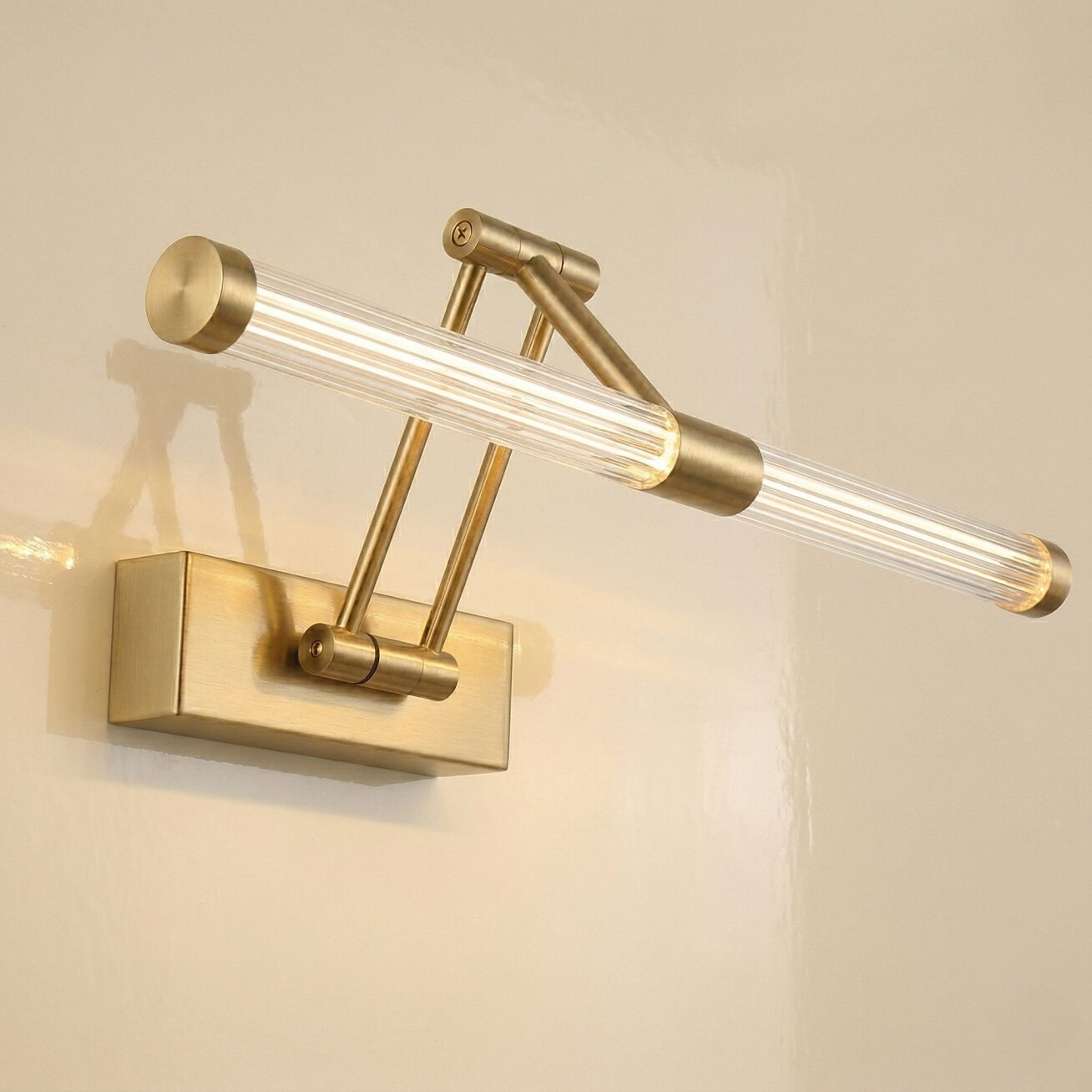 Vonios sieninis LED šviestuvas APP1899-1W 40cm BRUSH GOLD 7 Vonios sieninis LED šviestuvas APP1899-1W 40cm BRUSH GOLD 7