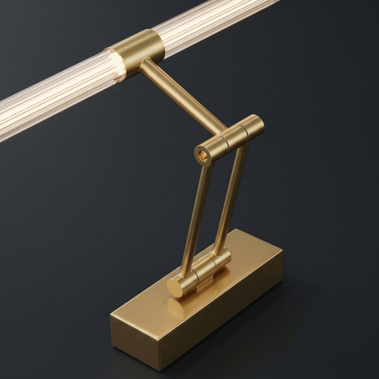 Vonios sieninis LED šviestuvas APP1900-1W 60cm BRUSH GOLD 3 Vonios sieninis LED šviestuvas APP1900-1W 60cm BRUSH GOLD 3