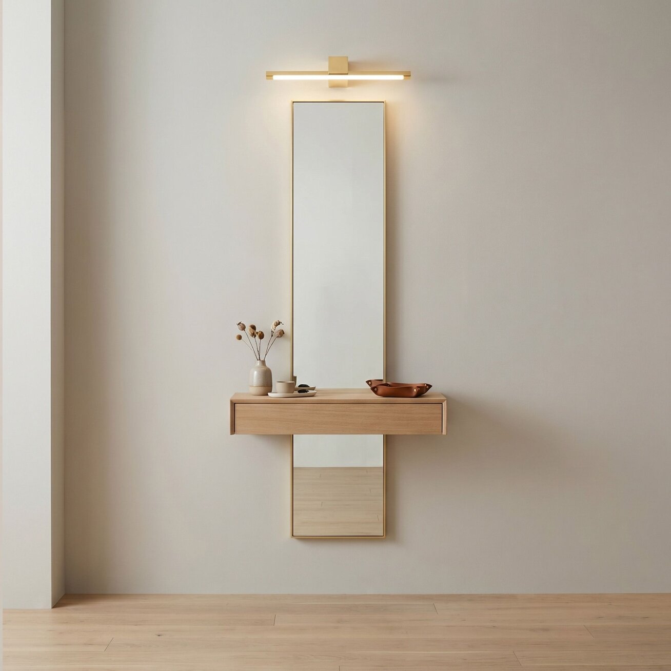 Vonios sieninis LED šviestuvas SWE043-1W 40cm GOLD 6