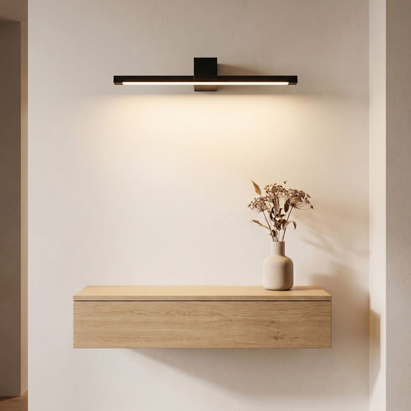 Vonios sieninis LED šviestuvas SWE050-1W 60 cm Black 5 Vonios sieninis LED šviestuvas SWE050-1W 60 cm Black 5