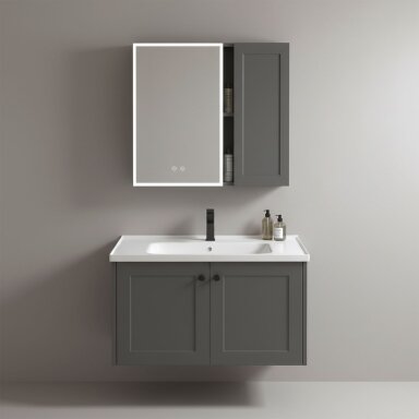 Vonios baldų komplektas su praustuvu Monti 60cm Grey