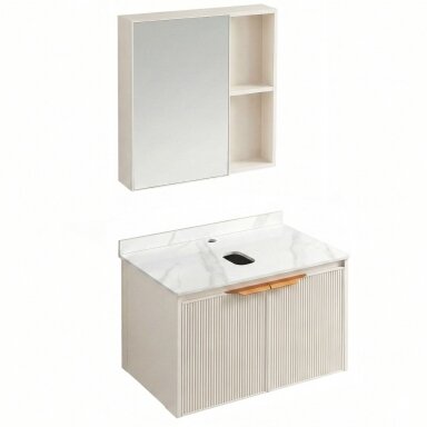 Vonios baldų komplektas su stalviršiu Marti 60cm Beige
