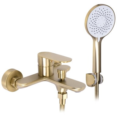 Vonios maišytuvas DROP Brush Gold