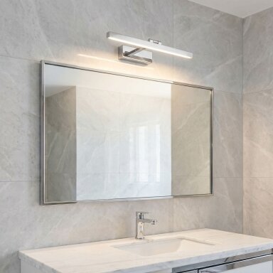 Vonios sieninis LED šviestuvas APP1858-1W 60 cm Chrome