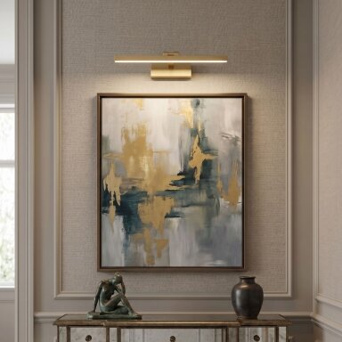 Vonios sieninis LED šviestuvas APP1863-1W 40cm BRUSH GOLD