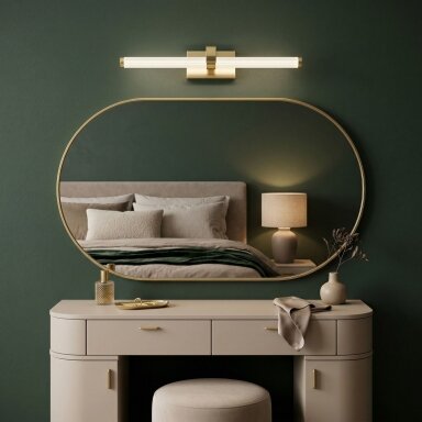 Vonios sieninis LED šviestuvas APP1886-1W 60cm BRUSH GOLD