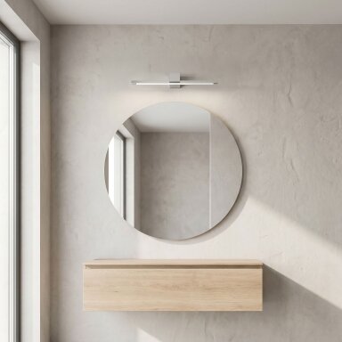 Vonios sieninis LED šviestuvas SWE040-1W 40cm Chrome