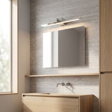 Vonios sieninis LED šviestuvas SWE041-1W 60cm Chrome