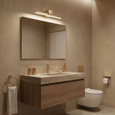 Vonios sieninis LED šviestuvas SWE043-1W 40cm GOLD