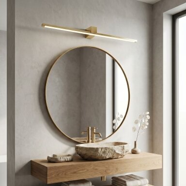 Vonios sieninis LED šviestuvas SWE045-1W 80 cm GOLD