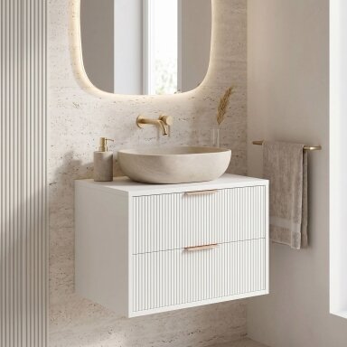Vonios spintelė po praustuvu Mono 60cm White