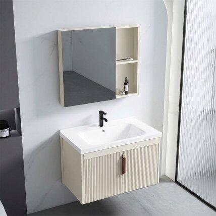 Vonios baldų komplektas su praustuvu Astor 60 cm Beige 1 Vonios baldų komplektas su praustuvu Astor 60 cm Beige 1