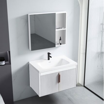 Vonios baldų komplektas su praustuvu Astor 60cm White 6