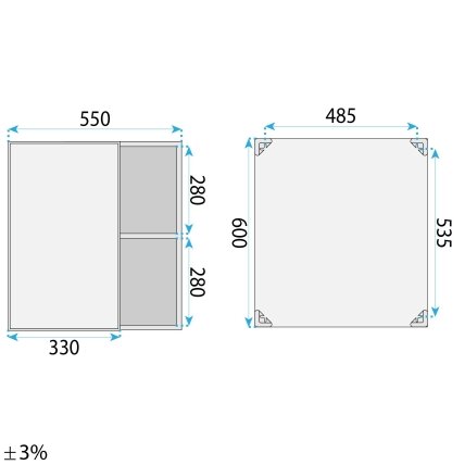 Vonios baldų komplektas su praustuvu Astor 60cm White 7