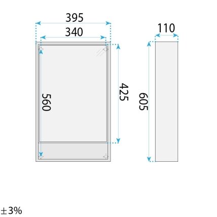 Vonios baldų komplektas su praustuvu Gama T25023 BXM 50CM 8