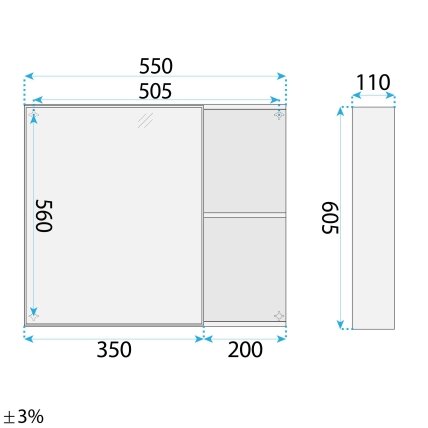 Vonios baldų komplektas su praustuvu Gama T25023 KJM 60CM 9 Vonios baldų komplektas su praustuvu Gama T25023 KJM 60CM 9