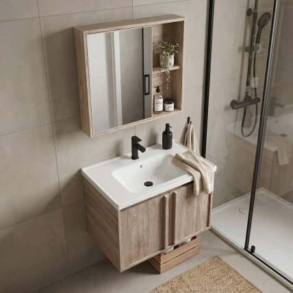 Vonios baldų komplektas su praustuvu Gama T25023 QHM 60CM 2