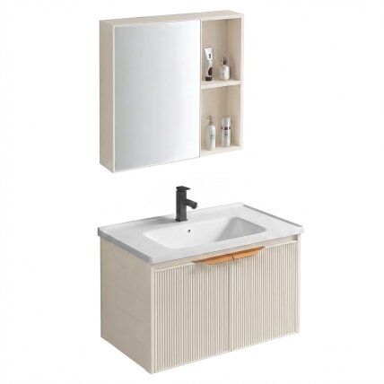 Vonios baldų komplektas su praustuvu Mario 60cm Beige 1