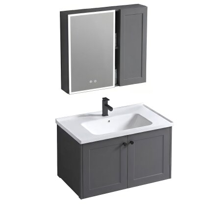 Vonios baldų komplektas su praustuvu Monti 60cm Grey 1