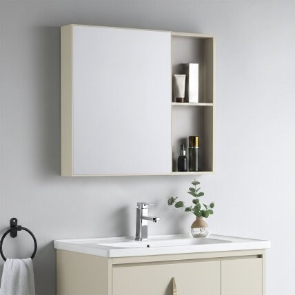 Vonios baldų komplektas su praustuvu Paris 60cm Beige 2 Vonios baldų komplektas su praustuvu Paris 60cm Beige 2