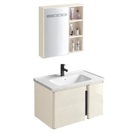 Vonios baldų komplektas su praustuvu Tula 60cm Beige 1 Vonios baldų komplektas su praustuvu Tula 60cm Beige 1