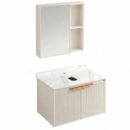 Vonios baldų komplektas su stalviršiu Marti 60cm Beige 6