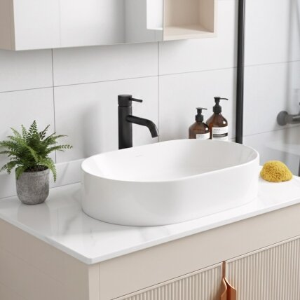 Vonios baldų komplektas su stalviršiu Modo 60cm Beige 3