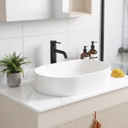 Vonios baldų komplektas su stalviršiu Modo 60cm Beige 6 Vonios baldų komplektas su stalviršiu Modo 60cm Beige 6