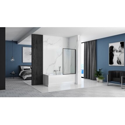 Vonios sienelė Lagos Fix 80 Black 2 Vonios sienelė Lagos Fix 80 Black 2