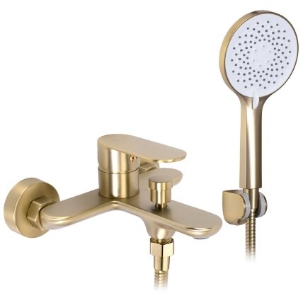 Vonios maišytuvas DROP Brush Gold