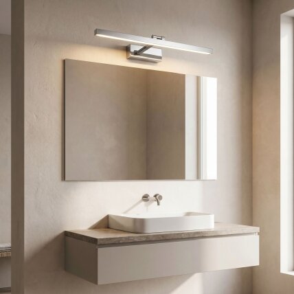 Vonios sieninis LED šviestuvas APP1858-1W 60 cm Chrome 7
