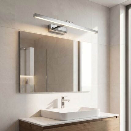 Vonios sieninis LED šviestuvas APP1859-1W 80 cm Chrome 1