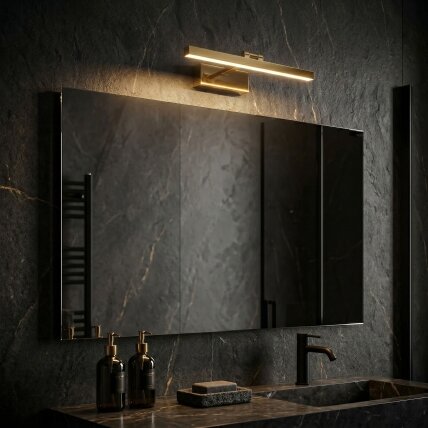 Vonios sieninis LED šviestuvas APP1860-1W 40cm GOLD 5