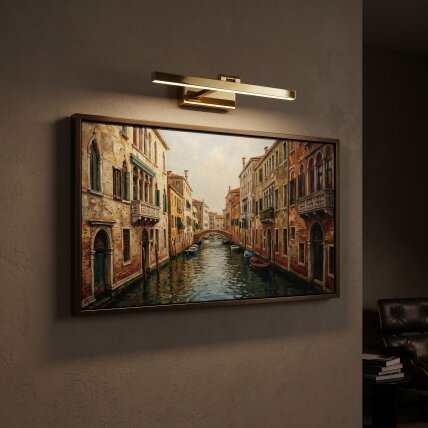 Vonios sieninis LED šviestuvas APP1861-1W 60 cm GOLD 2 Vonios sieninis LED šviestuvas APP1861-1W 60 cm GOLD 2