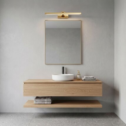 Vonios sieninis LED šviestuvas APP1861-1W 60 cm GOLD 3 Vonios sieninis LED šviestuvas APP1861-1W 60 cm GOLD 3
