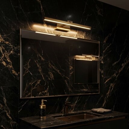 Vonios sieninis LED šviestuvas APP1861-1W 60 cm GOLD 4