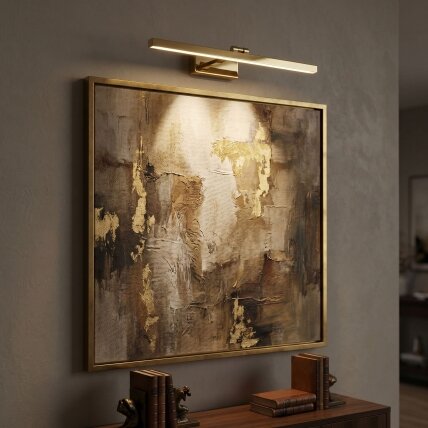 Vonios sieninis LED šviestuvas APP1862-1W 80 cm GOLD 2 Vonios sieninis LED šviestuvas APP1862-1W 80 cm GOLD 2
