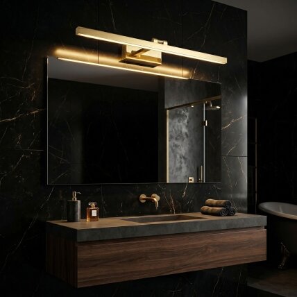 Vonios sieninis LED šviestuvas APP1862-1W 80 cm GOLD 5 Vonios sieninis LED šviestuvas APP1862-1W 80 cm GOLD 5