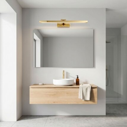 Vonios sieninis LED šviestuvas APP1862-1W 80 cm GOLD 7 Vonios sieninis LED šviestuvas APP1862-1W 80 cm GOLD 7